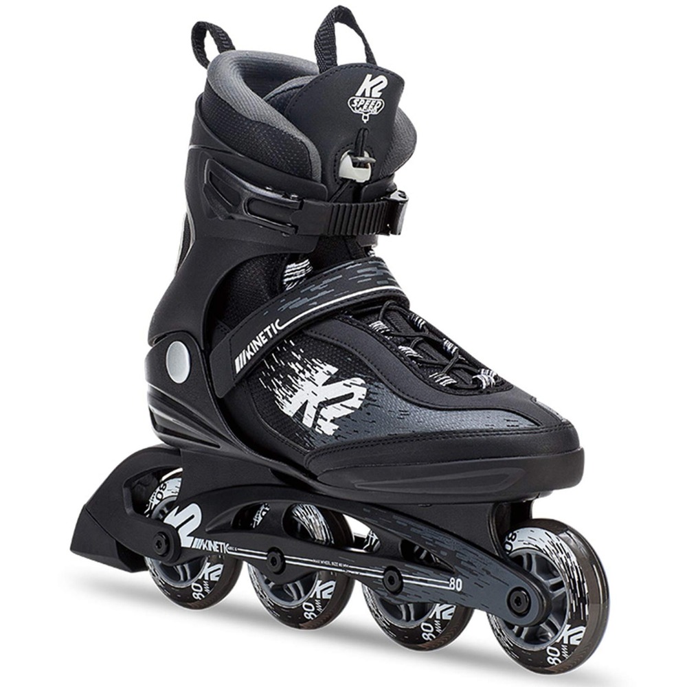 K2 Skate Men's Kinetic 80 Pro Inline Skate Black/White NIB - Size 5 (180202101)